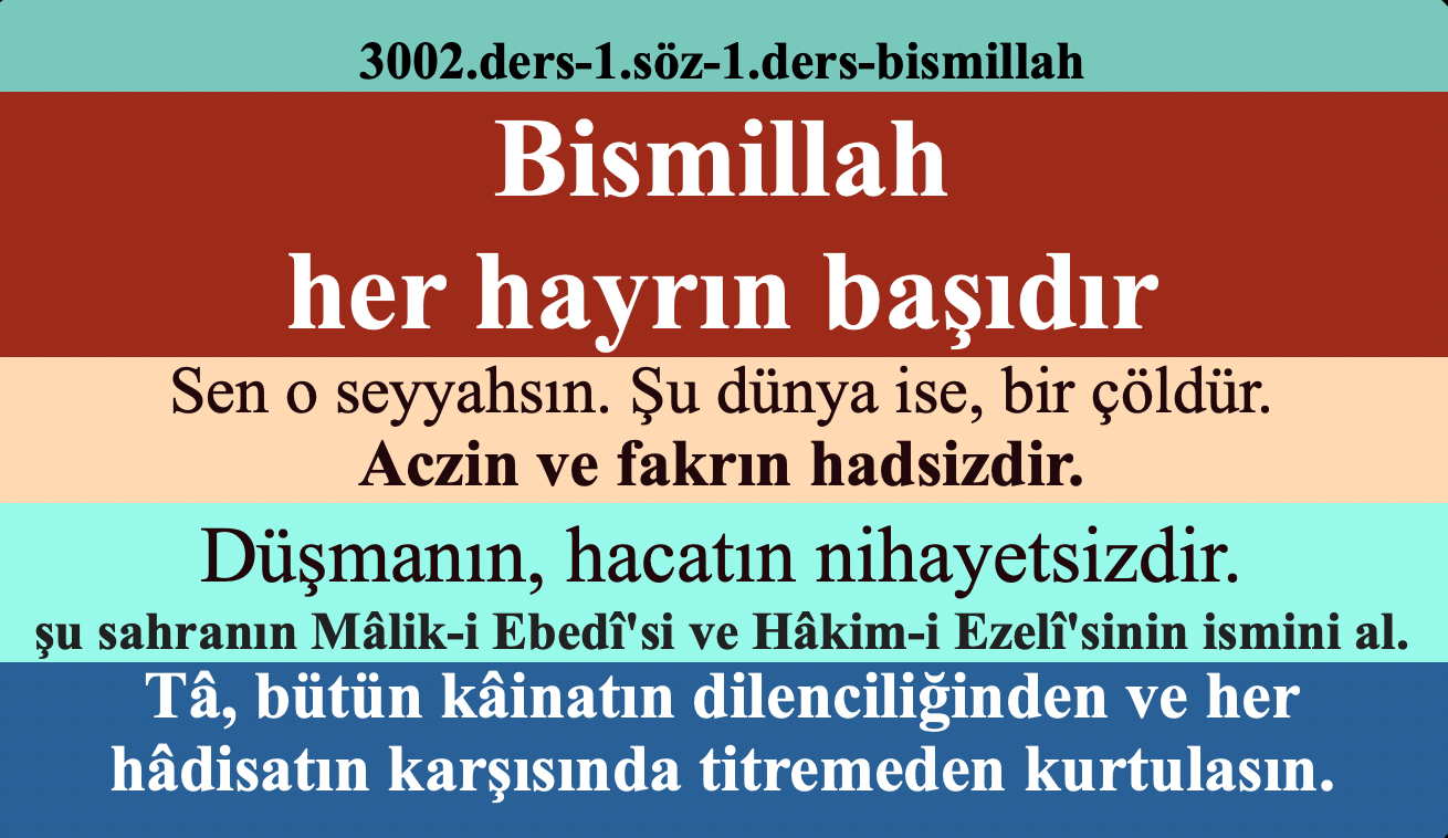 3002 - 1.söz-bismillah risale dersler episode artwork