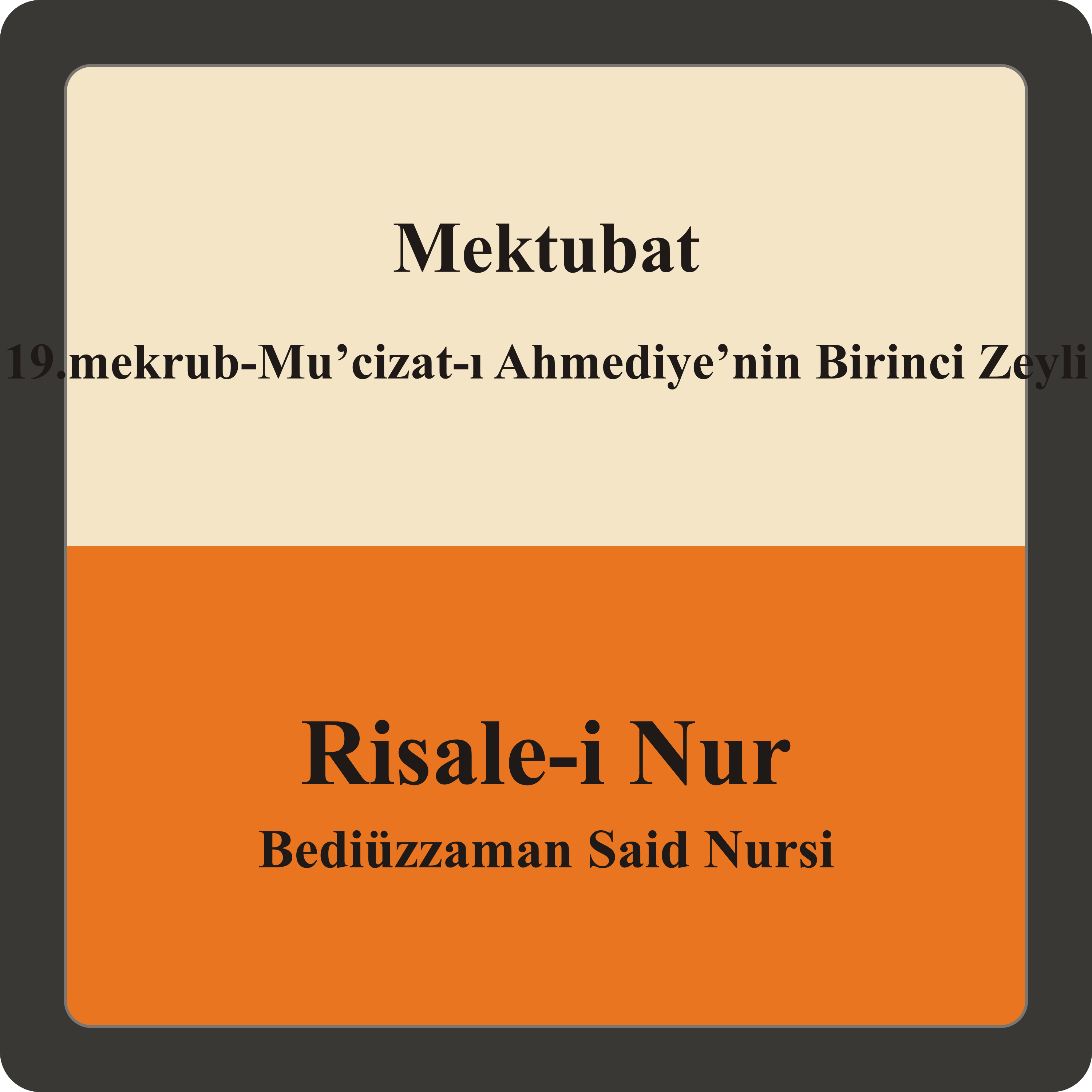 19.mekrub-Mu’cizat-ı Ahmediye’nin Birinci Zeyli