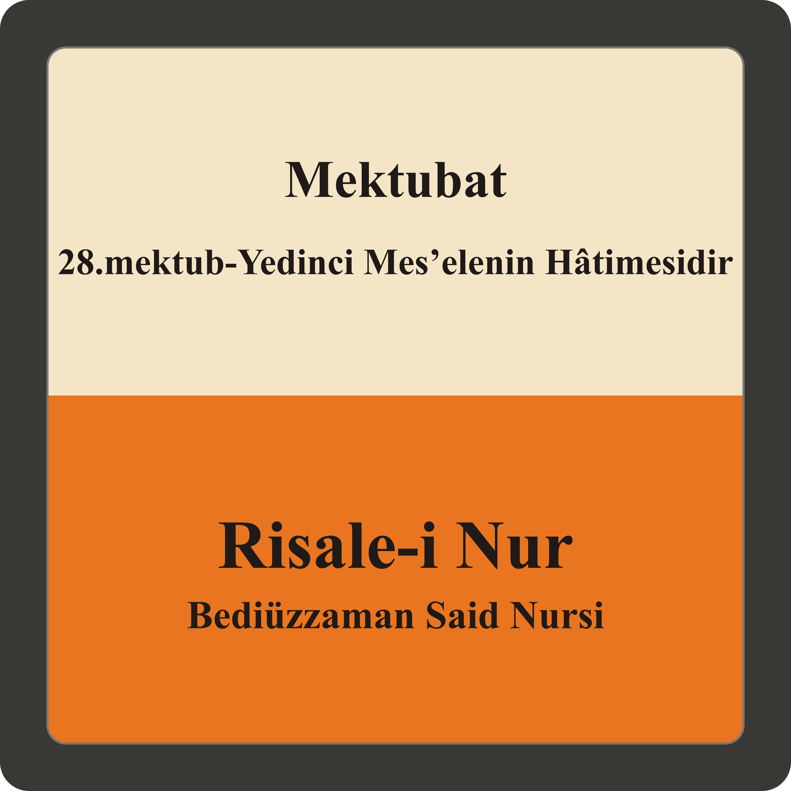 28.mektub-Yedinci Mes’elenin Hâtimesidir