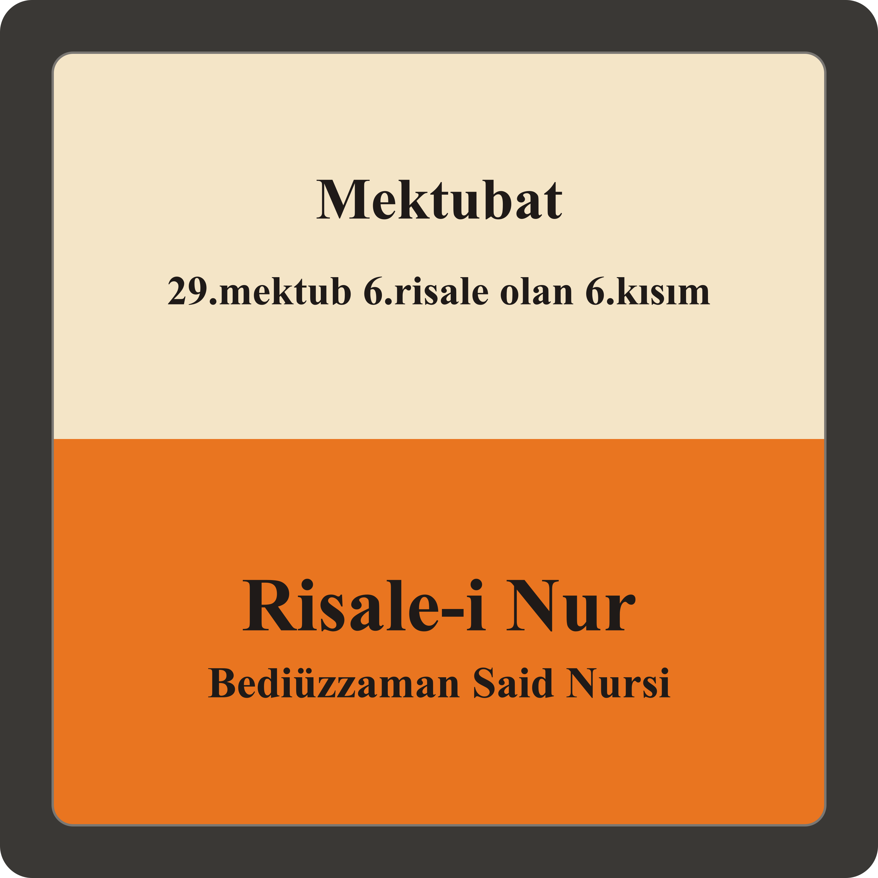 29.mektub 6.risale olan 6.kısım